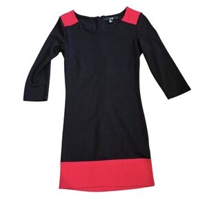 Black and Red Sheath Dress